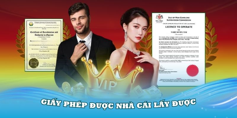 Tổng hợp các giấy phép được nhà cái lấy được