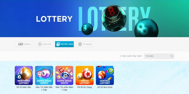 Những sản phẩm xổ số truyền thống tại sảnh Win Win Lottery 